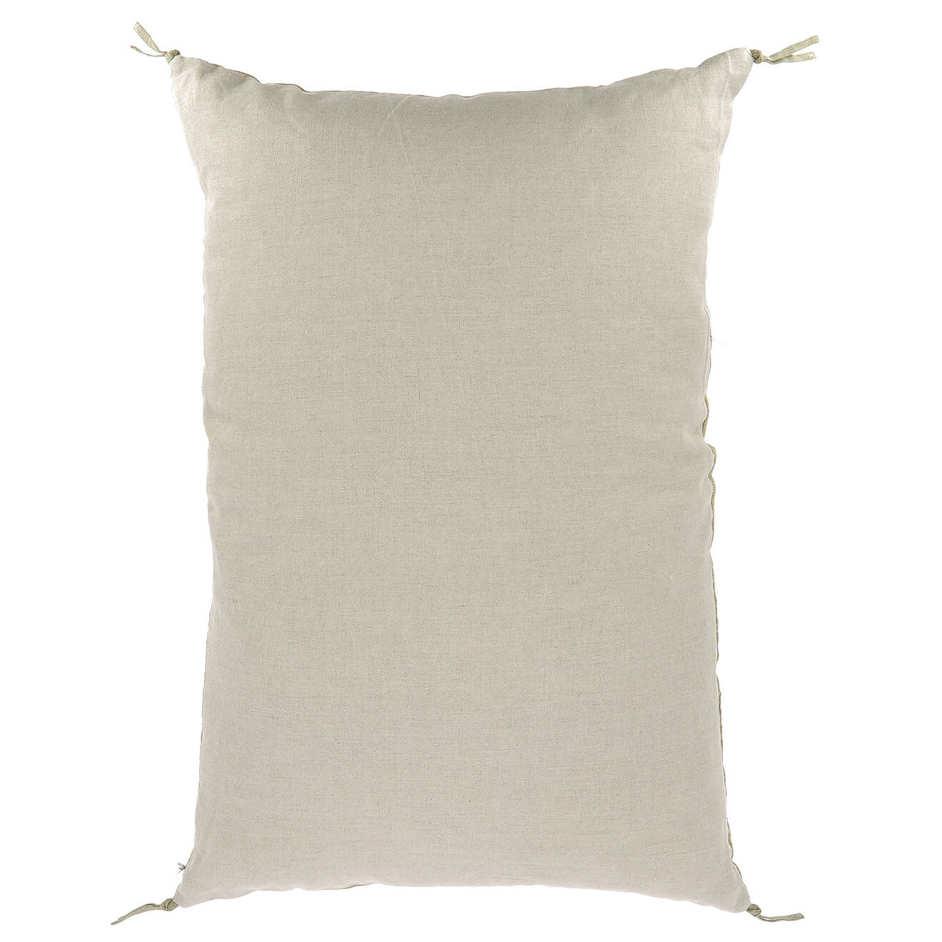 En Fil d'Indienne Housse de coussin Lierre lin paon - 50x75 cm