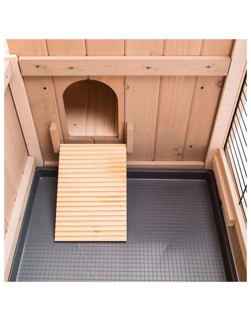 Ferplast Konijnenhok Ranch 120 Plus - Dierenverblijf - 117x69x101 cm Grijs 120