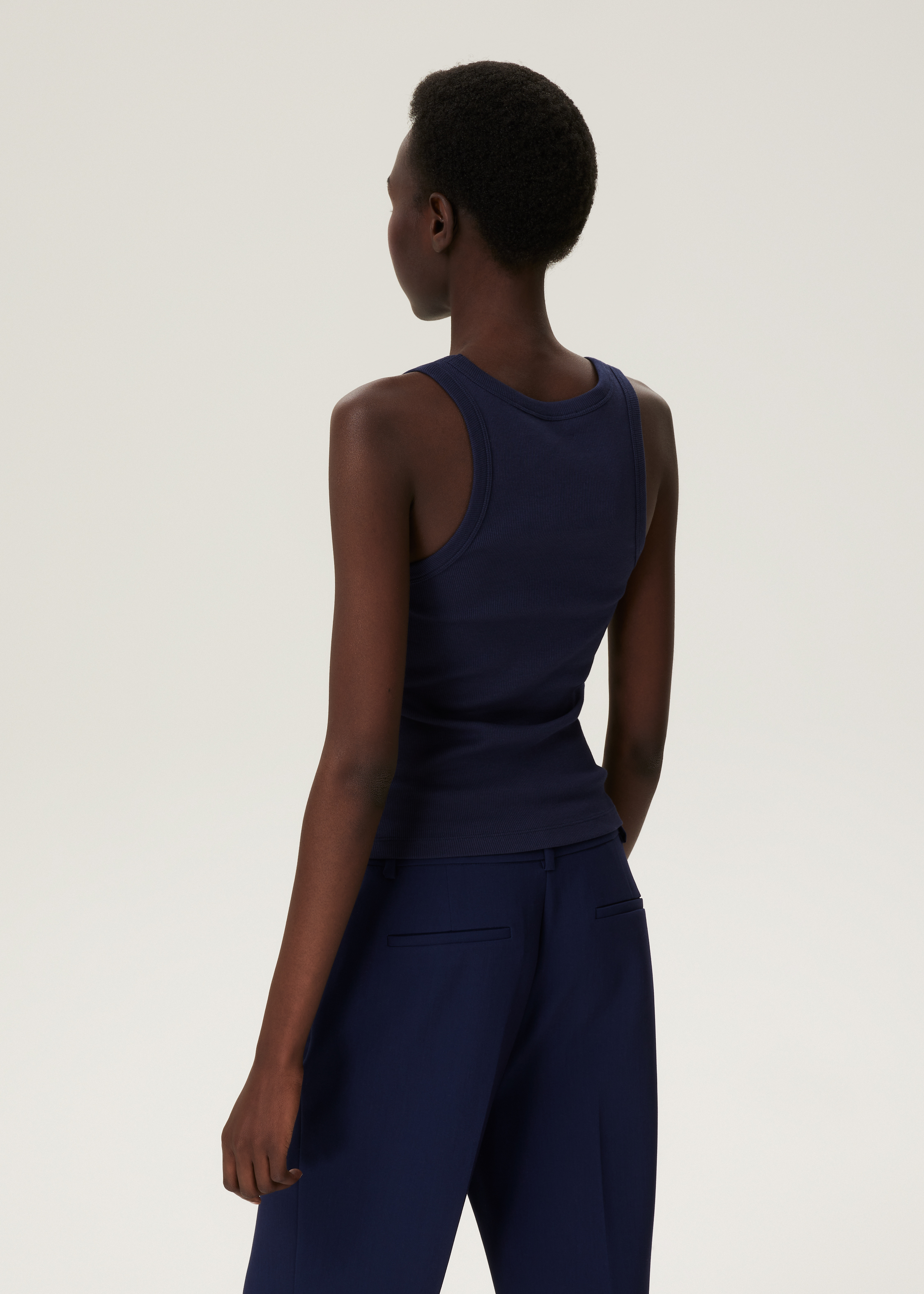 Rib singlet met logo