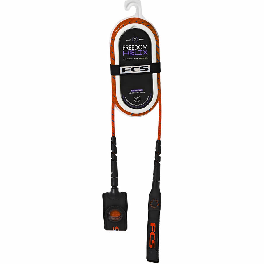 FCS Freedom HELIX leash 6'0 - All Round Natural / Black