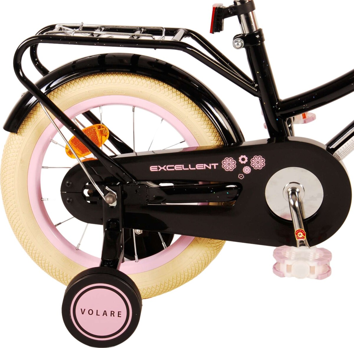 Volare - Børnecykel Med Støttehjul - 14'' - Excellent - Sort
