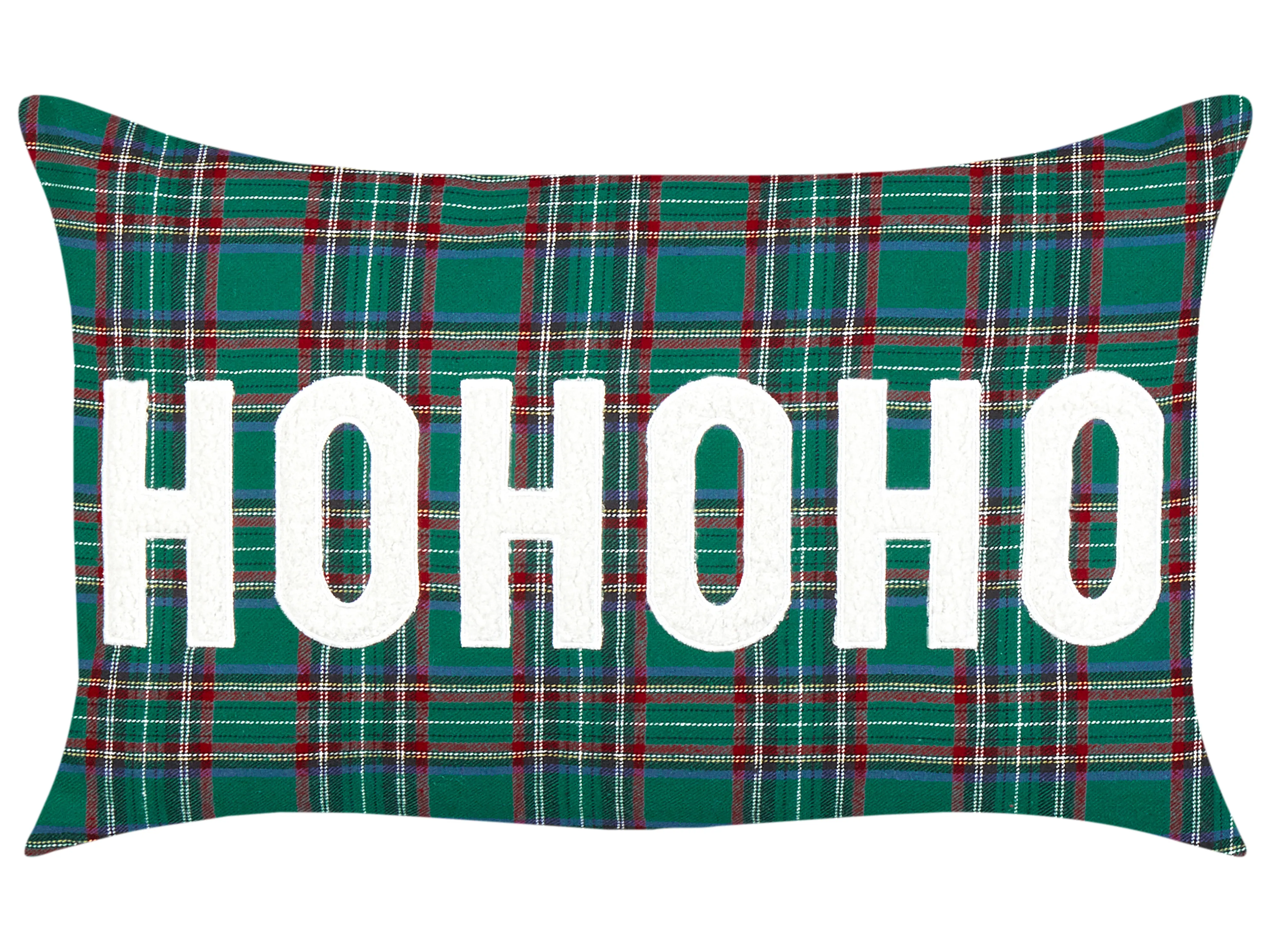 Set van 2 sierkussens JOYCANDY 30 x 50 cm Groen kerstmotief