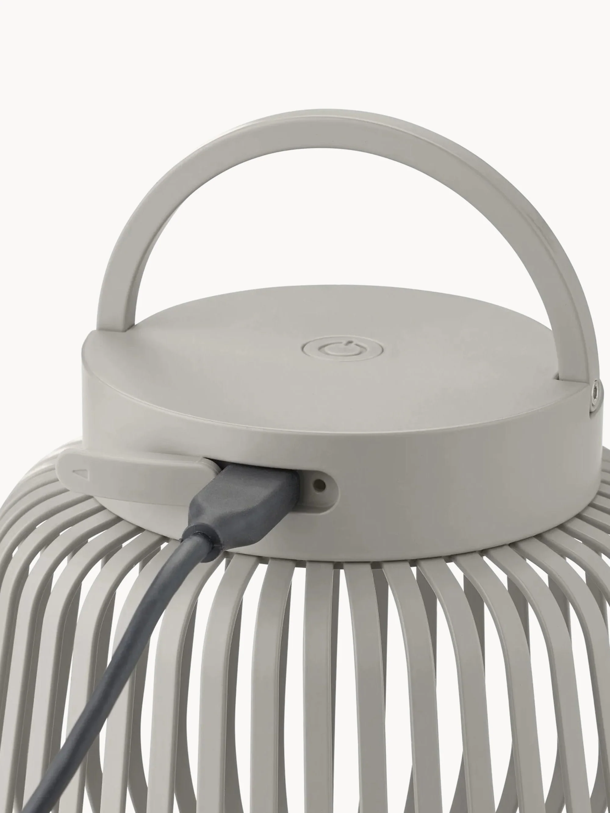 Draagbare outdoor LED-tafellamp Lito, H 12 cm