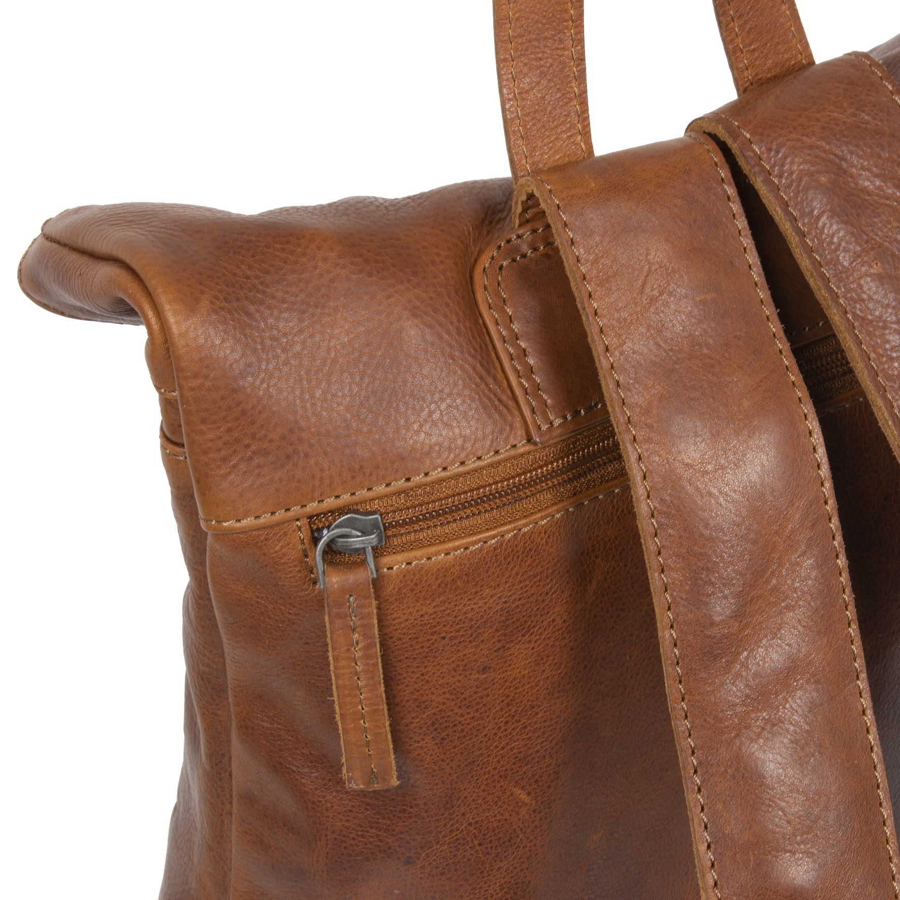 Justified Nynke Roll Backpack Cognac