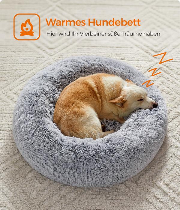 Feandrea Hundebett, rund, grau, ca. Ø80/H20