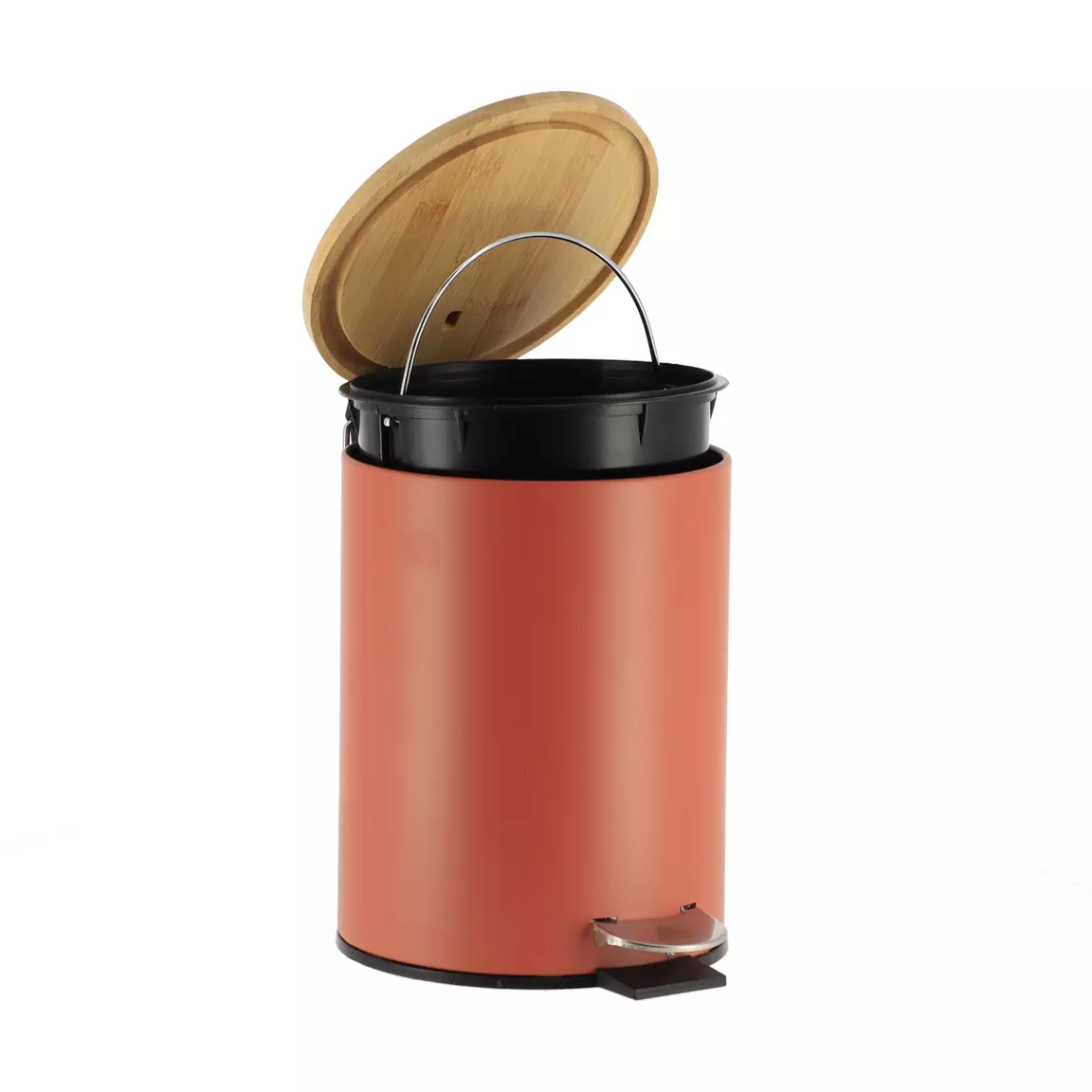 Poubelle à pédale avec frein de chute Timeless Terracotta