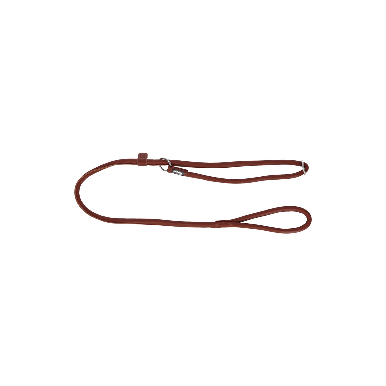 Kerbl Rundleder-Schlupfleine Roma cognac 170cm, 8mm