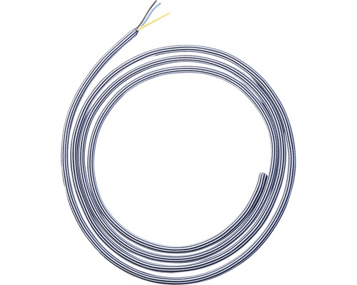 Textielkabel H03VV-F 3x0,75 zwart/gevoerd, per meter verkocht