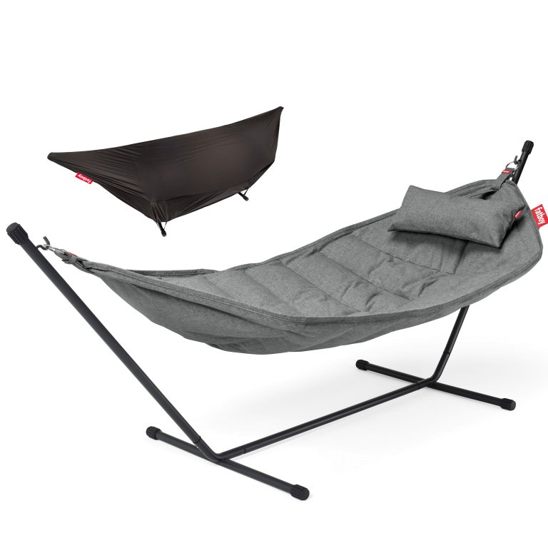 Fatboy Headdemock Superb Deluxe hangmat rock grey rack black