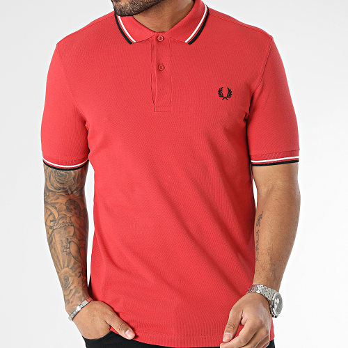 Polo Manches Courtes Twin Tipped M3600 Rouge
