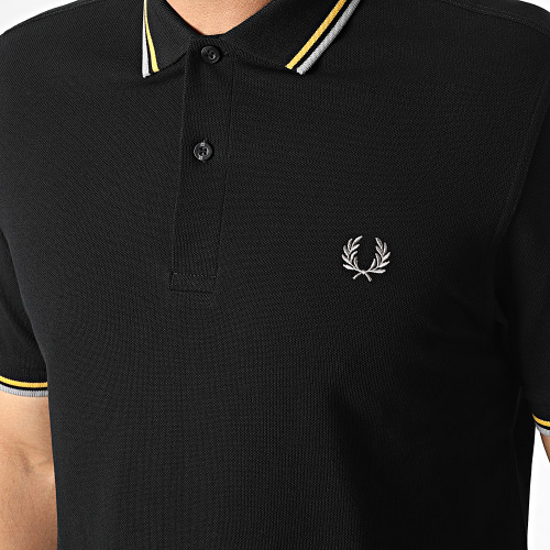 Polo Manches Courtes Twin Tipped M3600 Noir