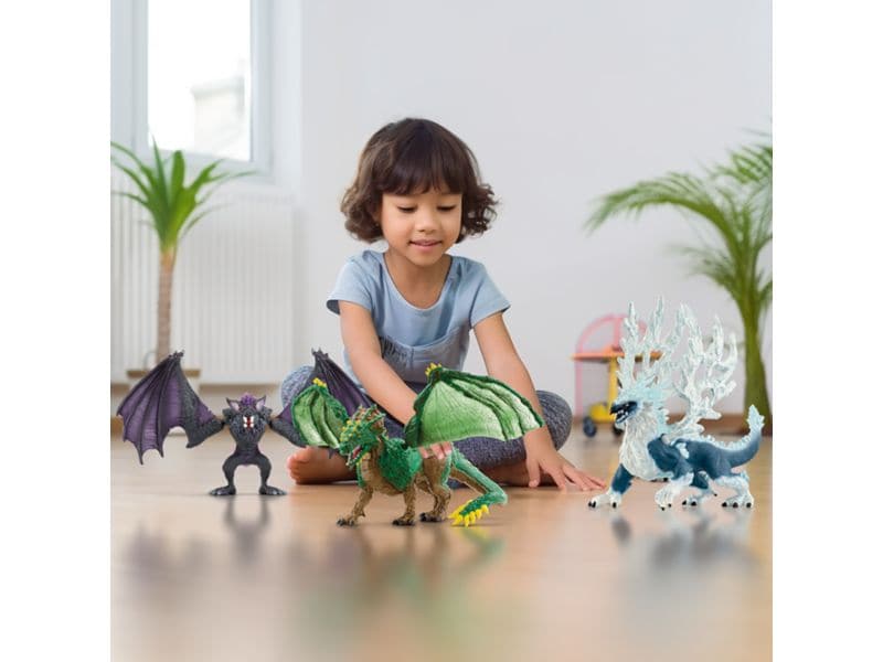 Schleich Spielzeugfigur Eldrador Eisdrache Spielfigur mit beweglichen Flügeln