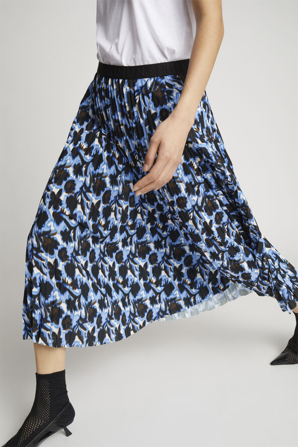 MUNTHE CHARMING Pleated Skirt Blue