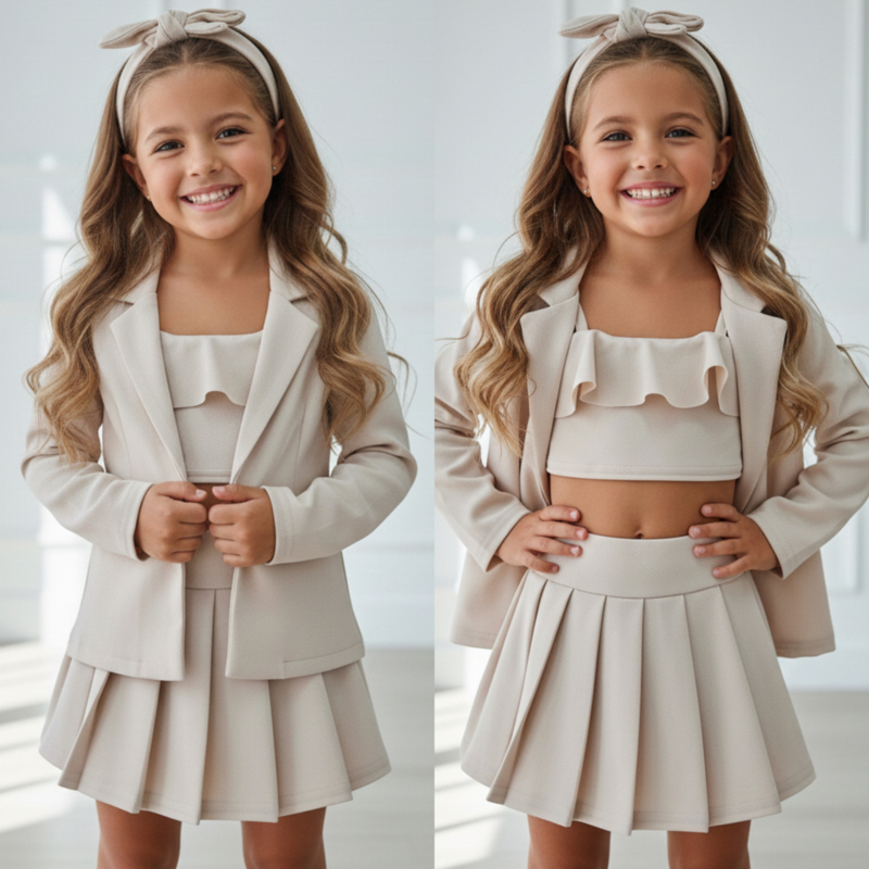Cute elegant set - beige