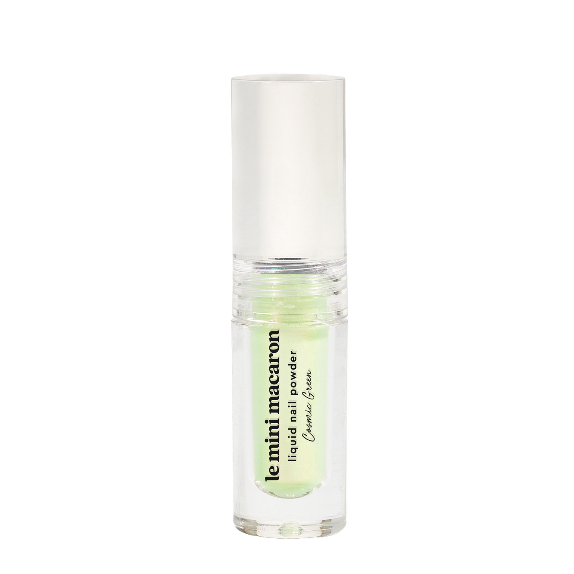 Le Mini Macaron Liquid Nail Powder Cosmic Green