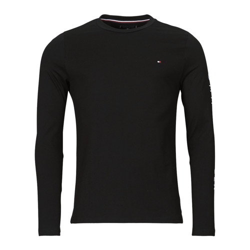 Tommy Hilfiger - TOMMY LOGO LONG SLEEVE TEE - Noir