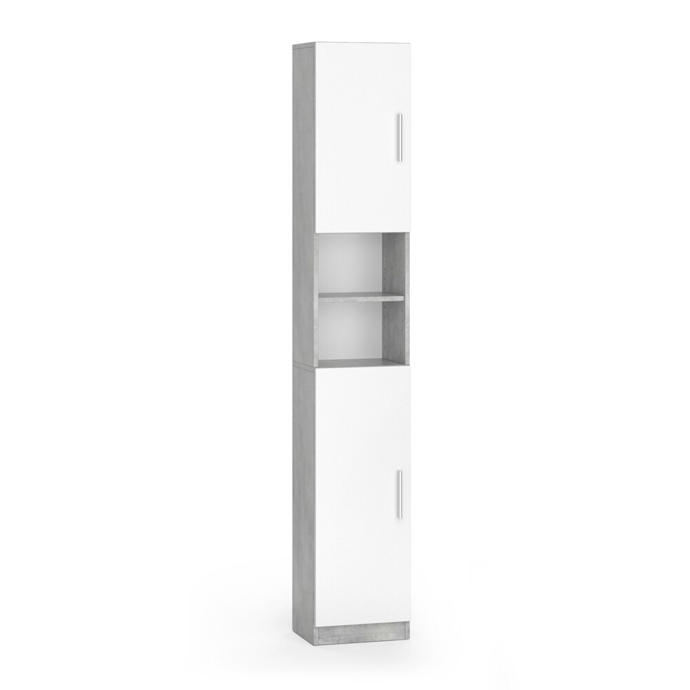 VICCO Anstellschrank LUIS Waschmaschinenschrank Badmöbel Badschrank Hochschrank