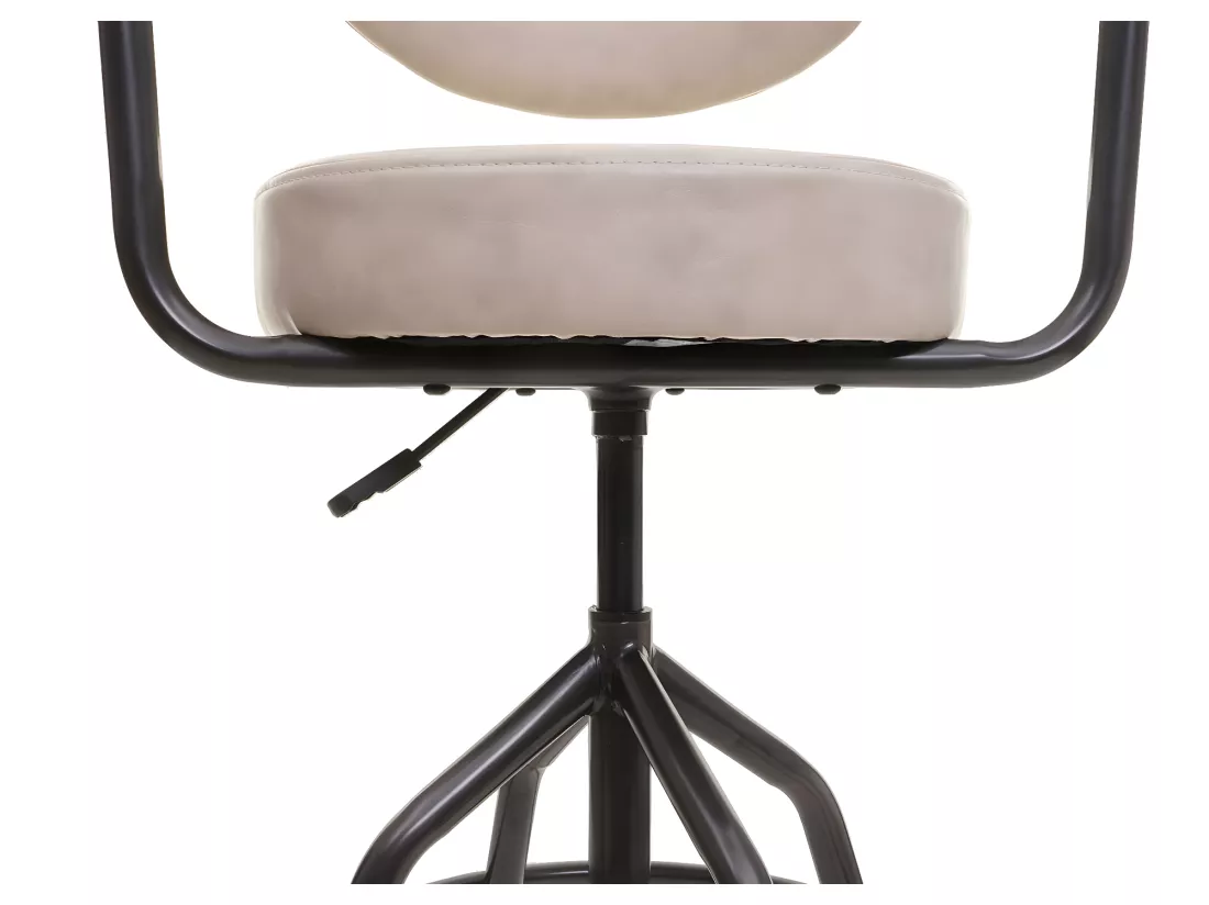 Tabouret de bar MCW-H10f, vintage beige