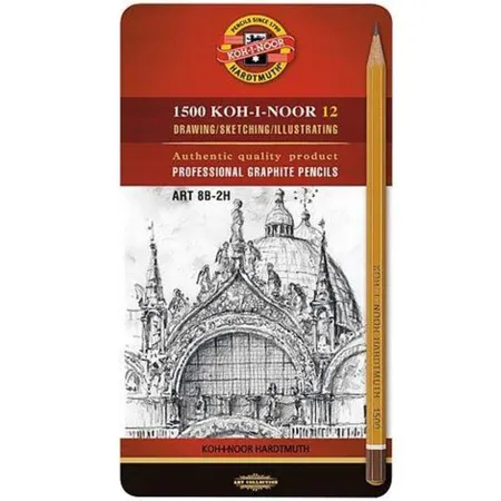 Koh-I-Noor Graphitstiftset weich, 12er