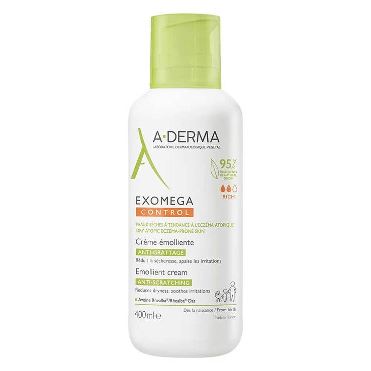 A-Derma Exomega Control Creme rückfettend, 400 ml