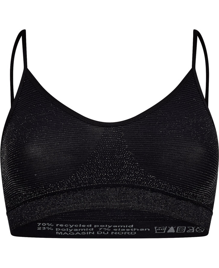 Magasin du Nord Collection Mellanie 1 S - Glitter Bra Black glitter