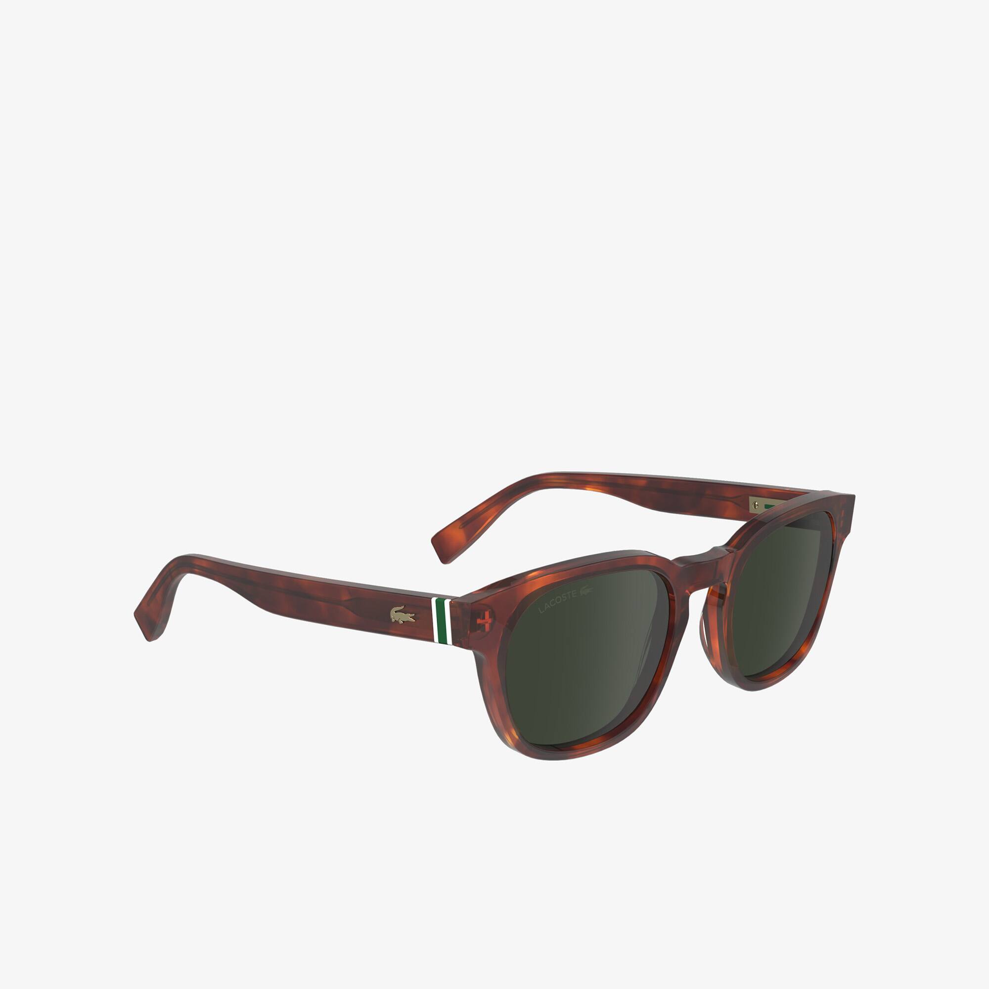 Lunettes de soleil Ribbon ovales en acétate Lunettes de soleil - Marron - Lacoste - Homme