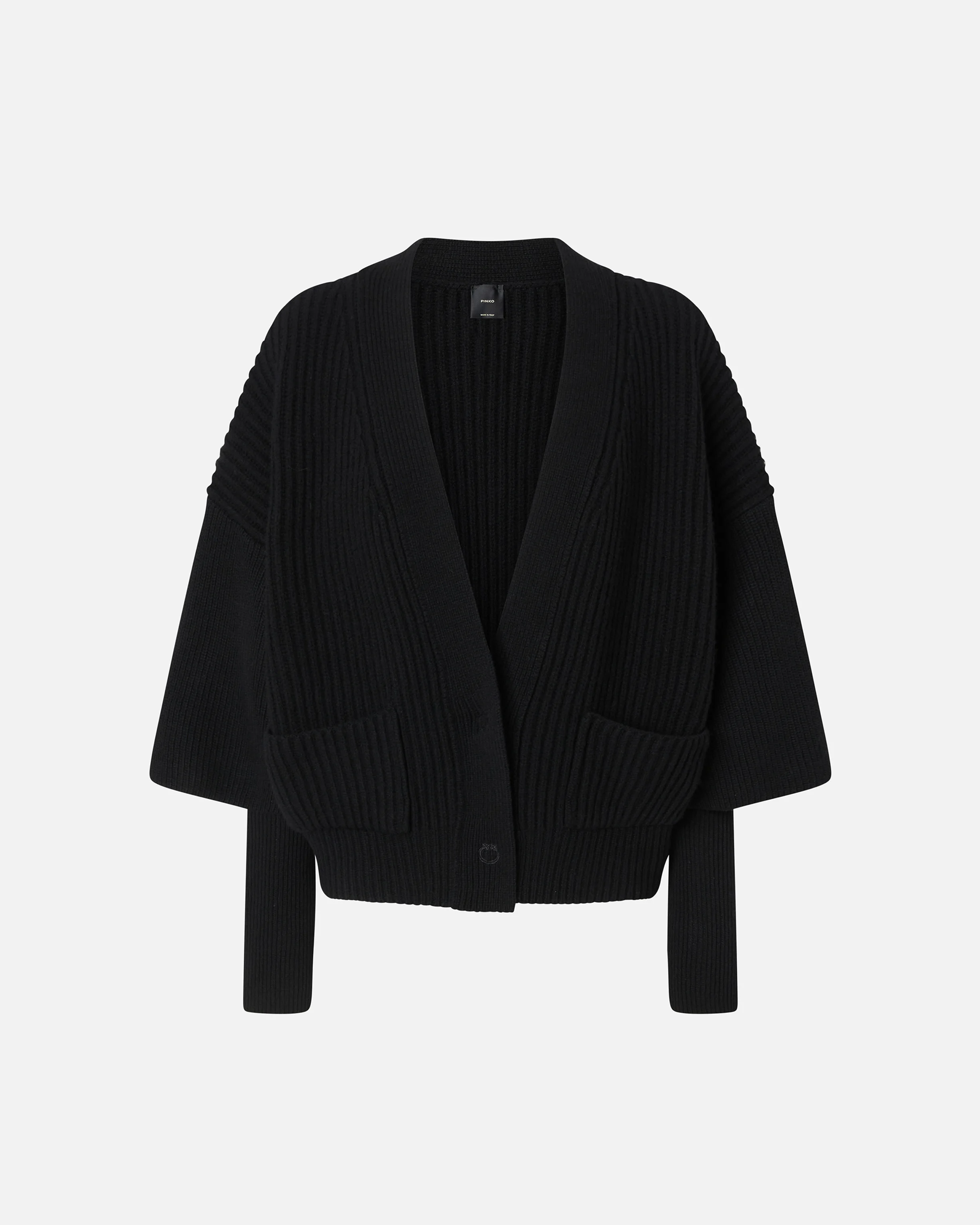 Cardigan côtelé | Noir