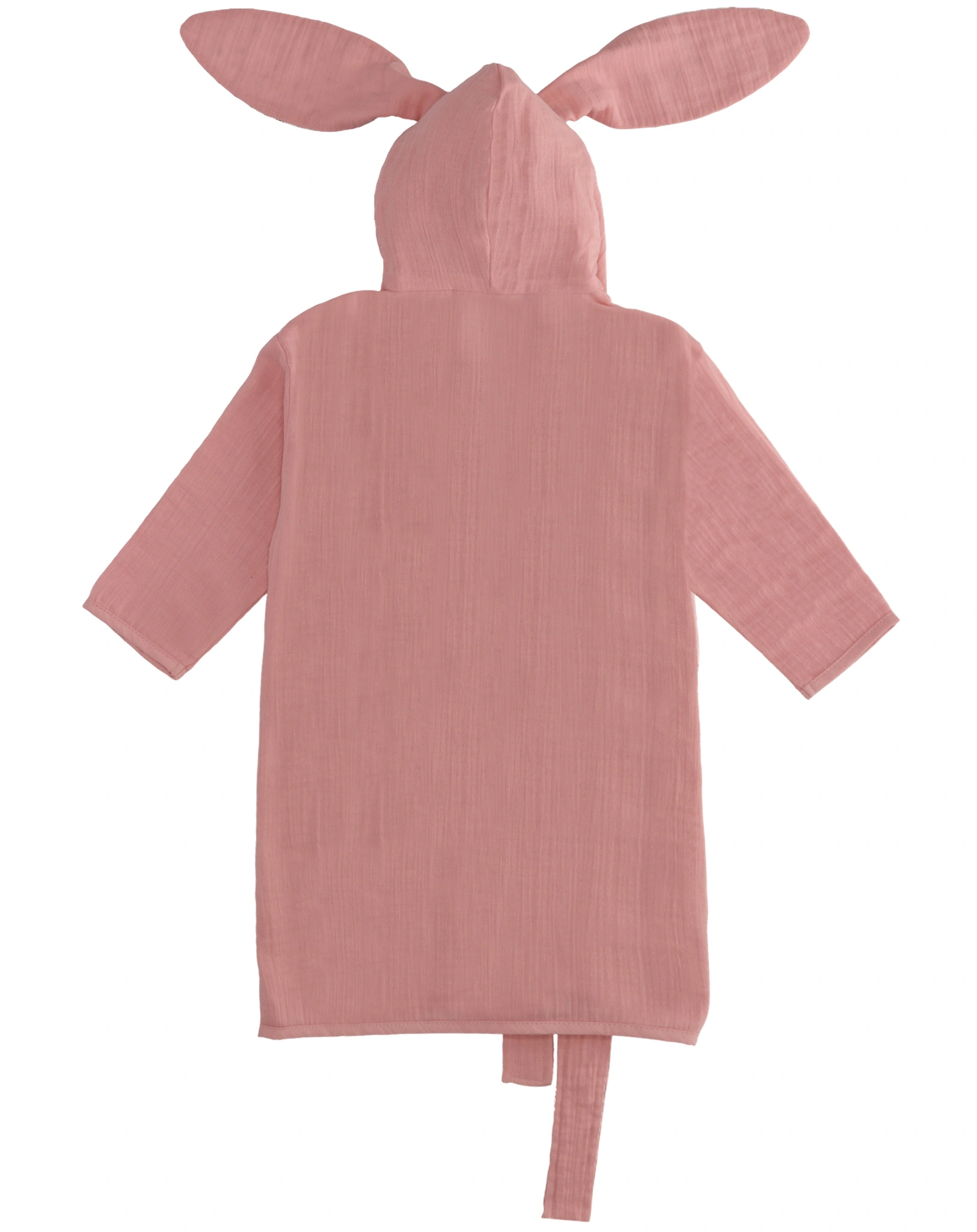 Musselin-Bademantel HASE in rosa