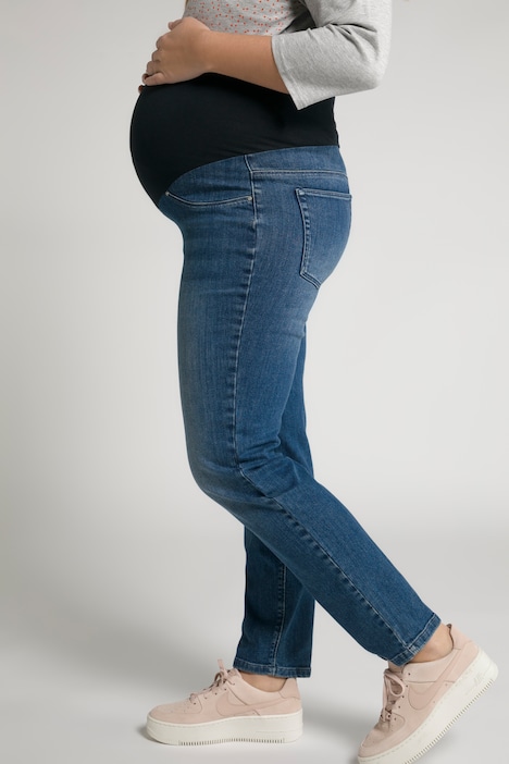 Bellieva-Jeans Sammy, extrabreiter Elastikbund, Stretch, Biobaumwolle