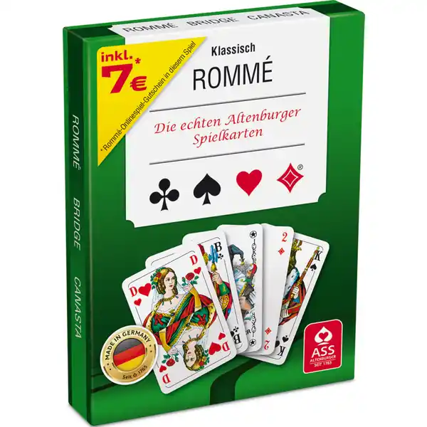 Romme Bridge Canasta Spielkarten