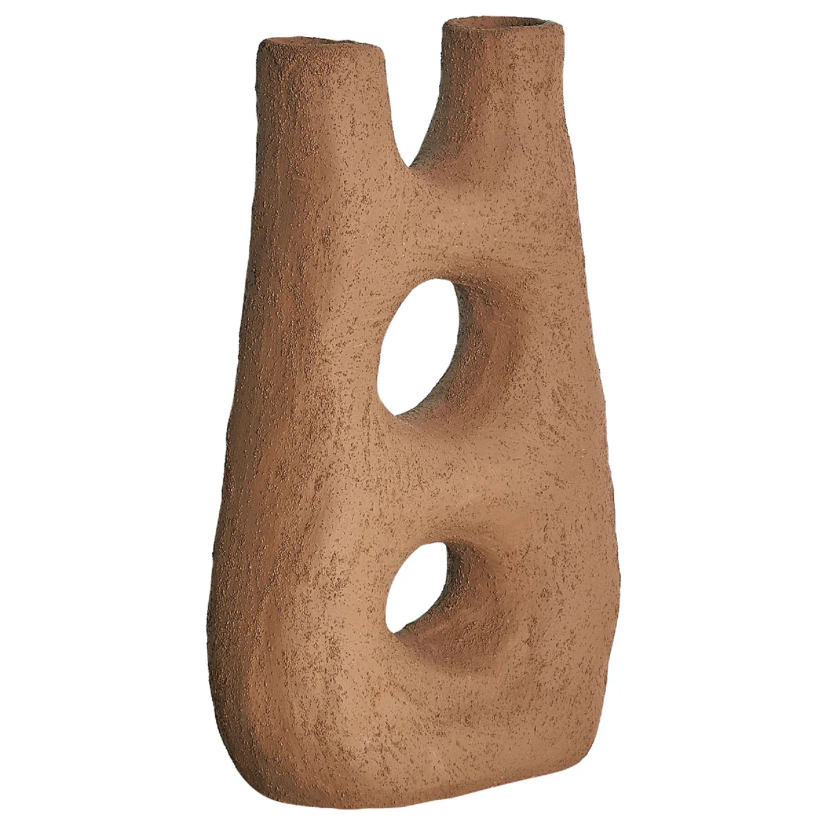 BELIANI Vase UARU - Céramique Marron