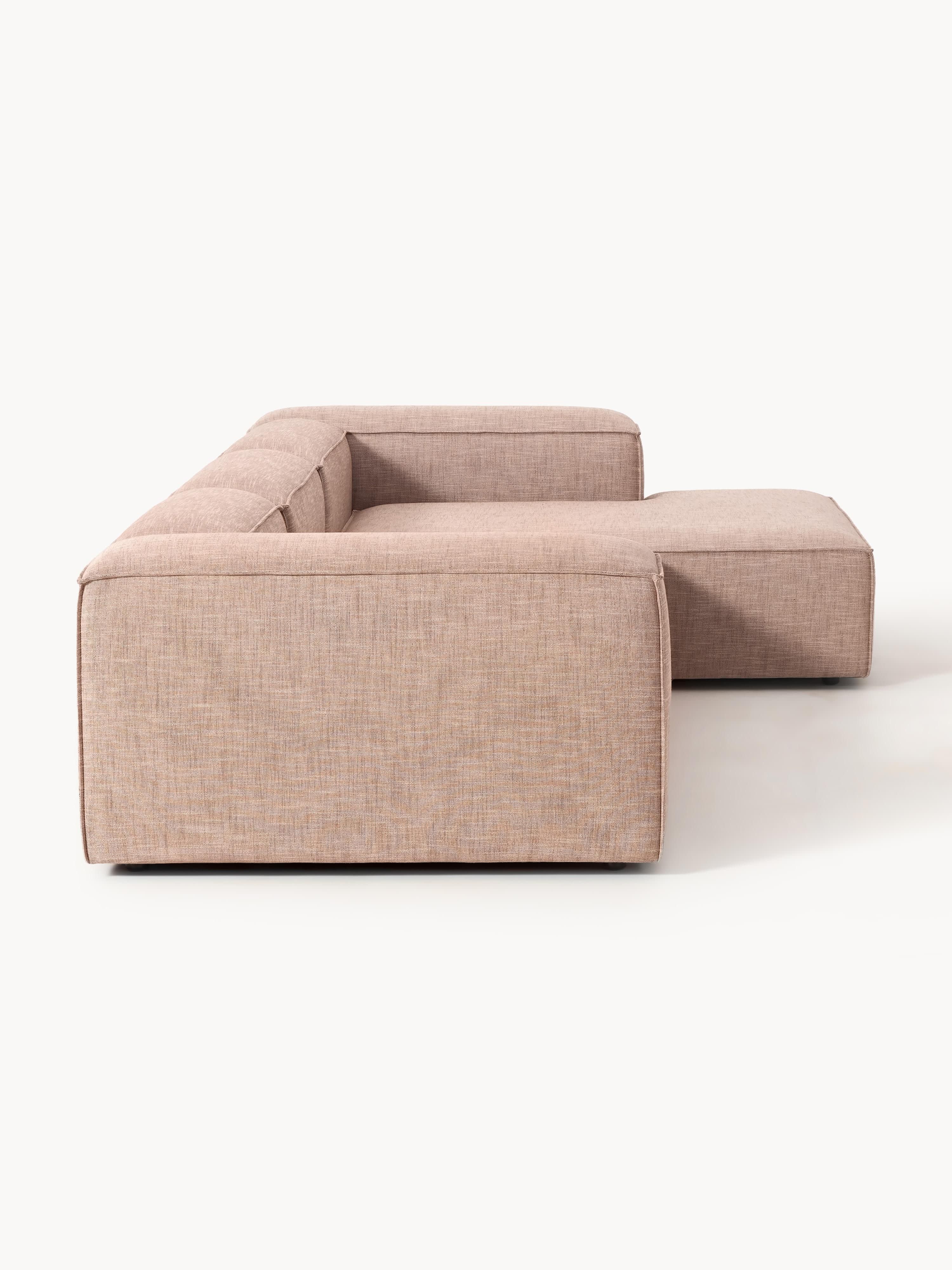 Modulaire hoekbank Lennon van linnenmix (4-zits)
