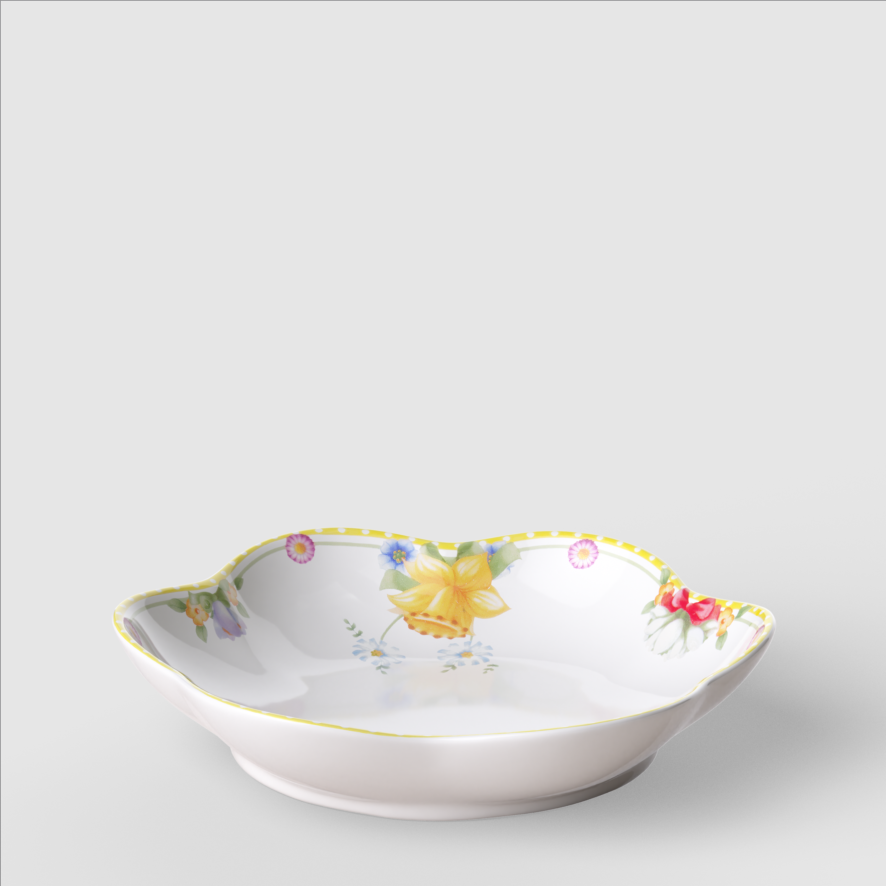 Spring Awakening Dessert bowl Yellow, 5.1 oz, Premium Porcelain