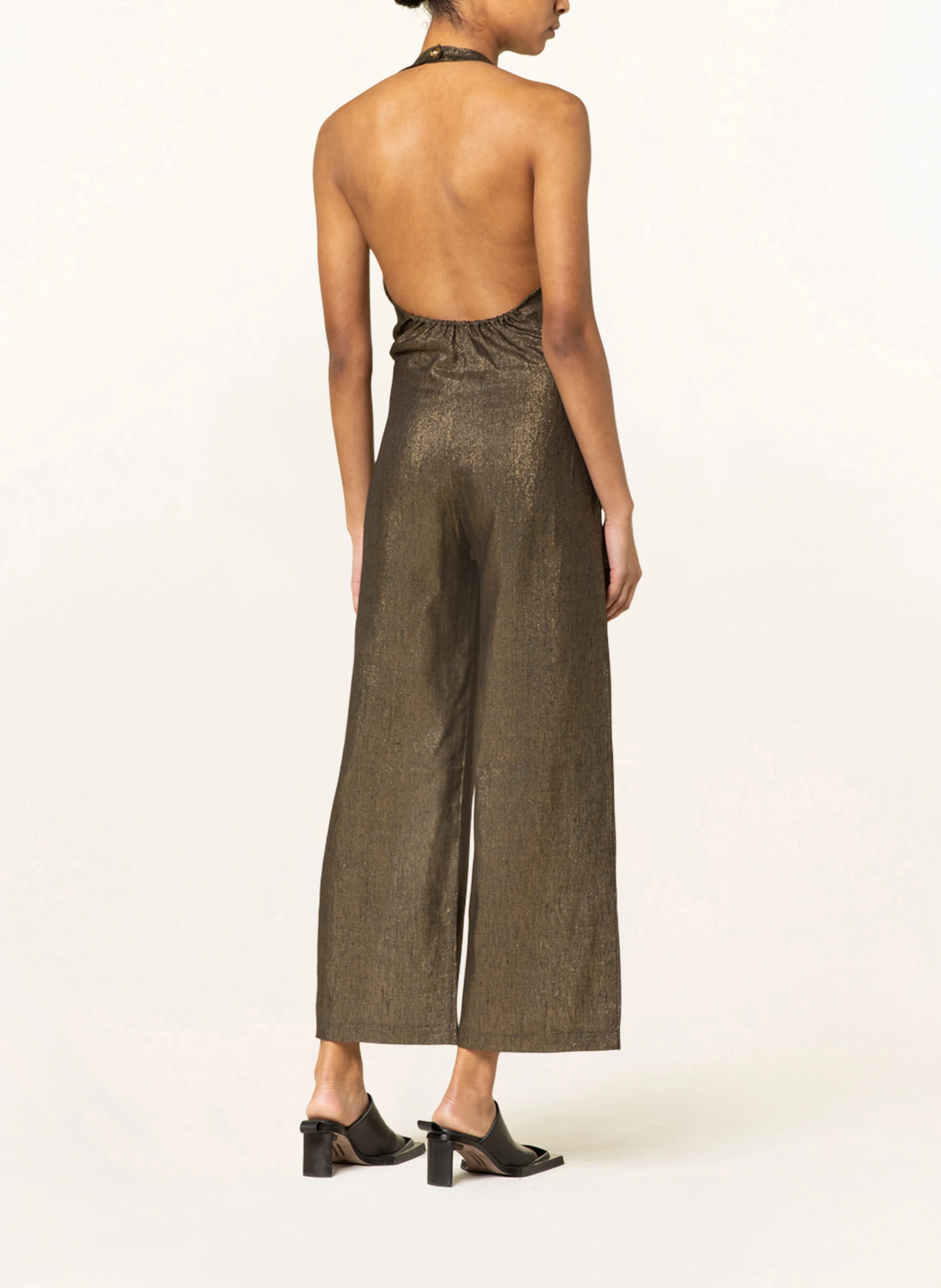 MIRYAM Leinen-Jumpsuit mit Glitzergarn