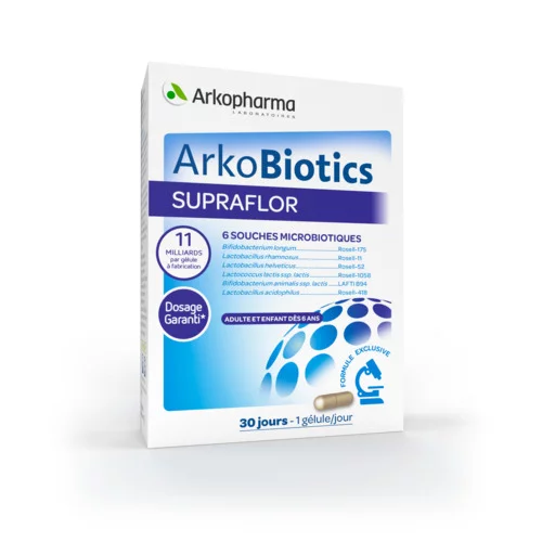 Arkobiotics Supraflor Probiotiques - 30 Gélules