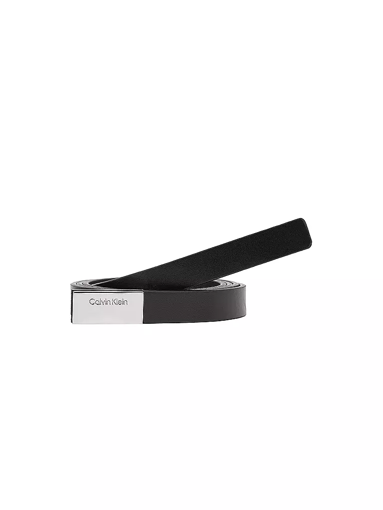 CALVIN KLEIN Ledergürtel schwarz