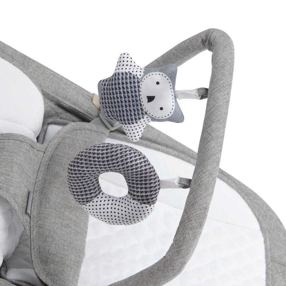 Nested Gravity Babywippe Grau/Holz