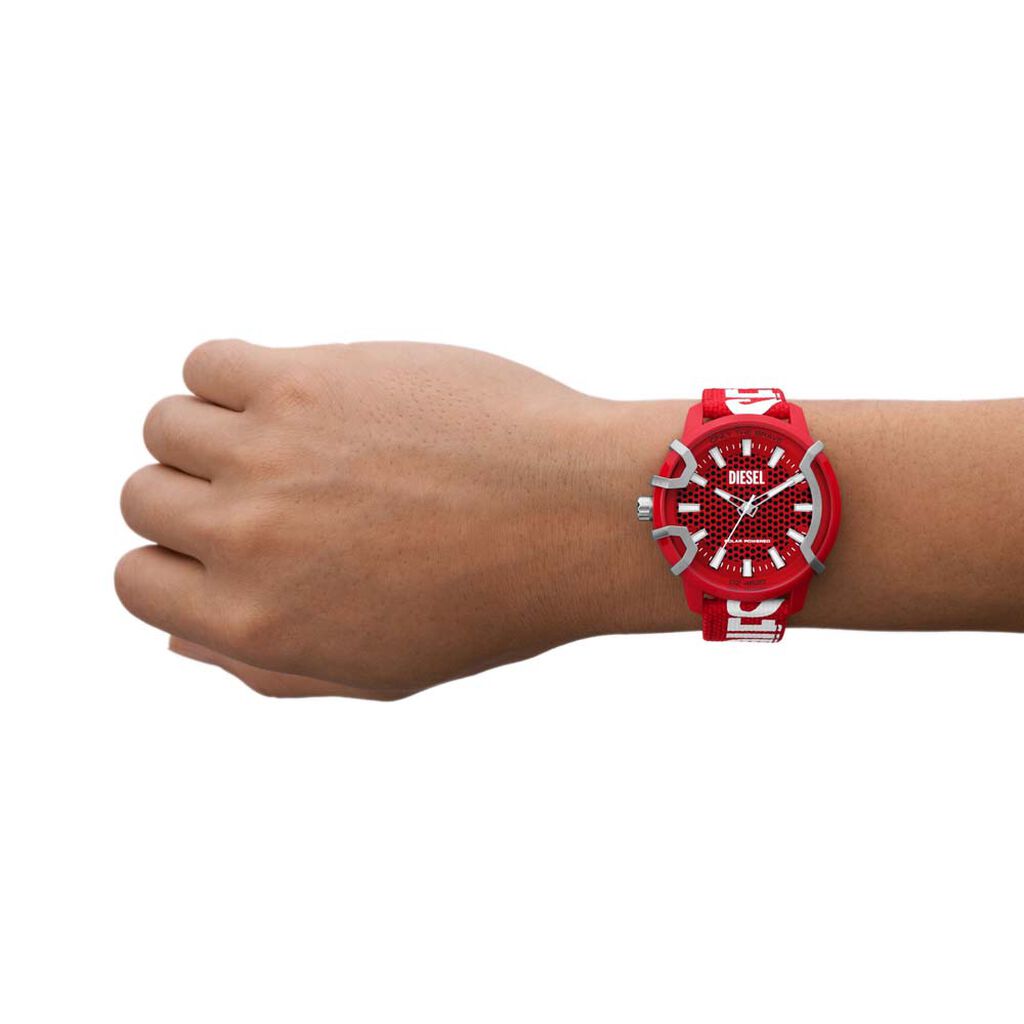 Montre Diesel Fossil Griffed Rouge