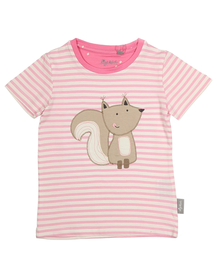 Schlafanzug LITTLE SQUIRREL 2-teilig in rosa/offwhite