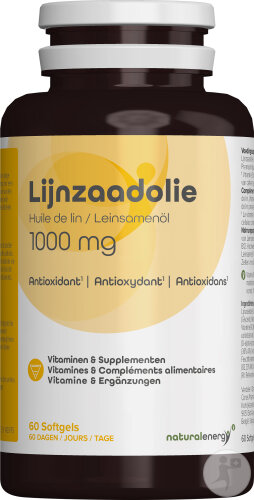 Natural Energy Huile De Graines De Lin 60 Gélules