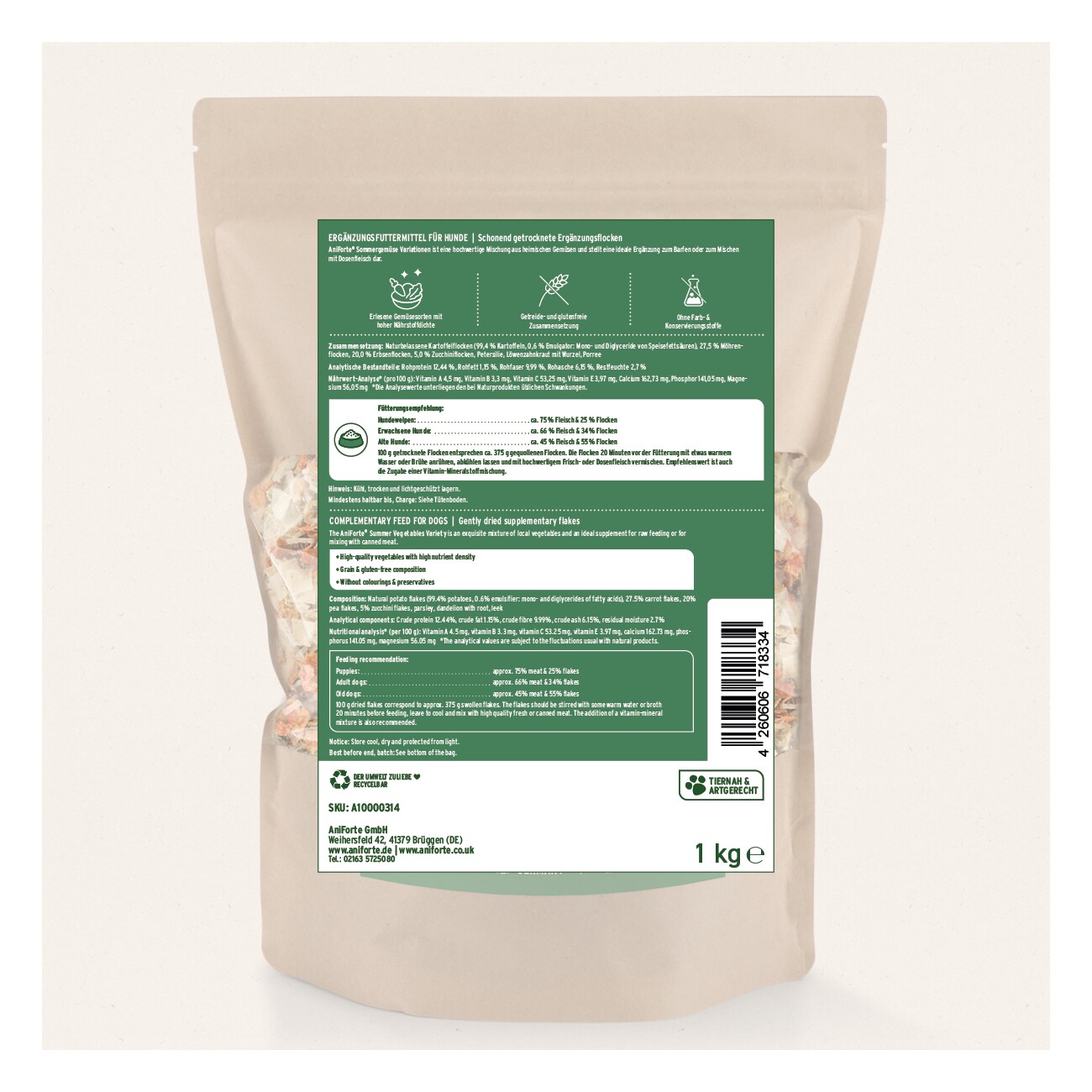 AniForte BARF- Line Sommergemüse Variationen 1kg