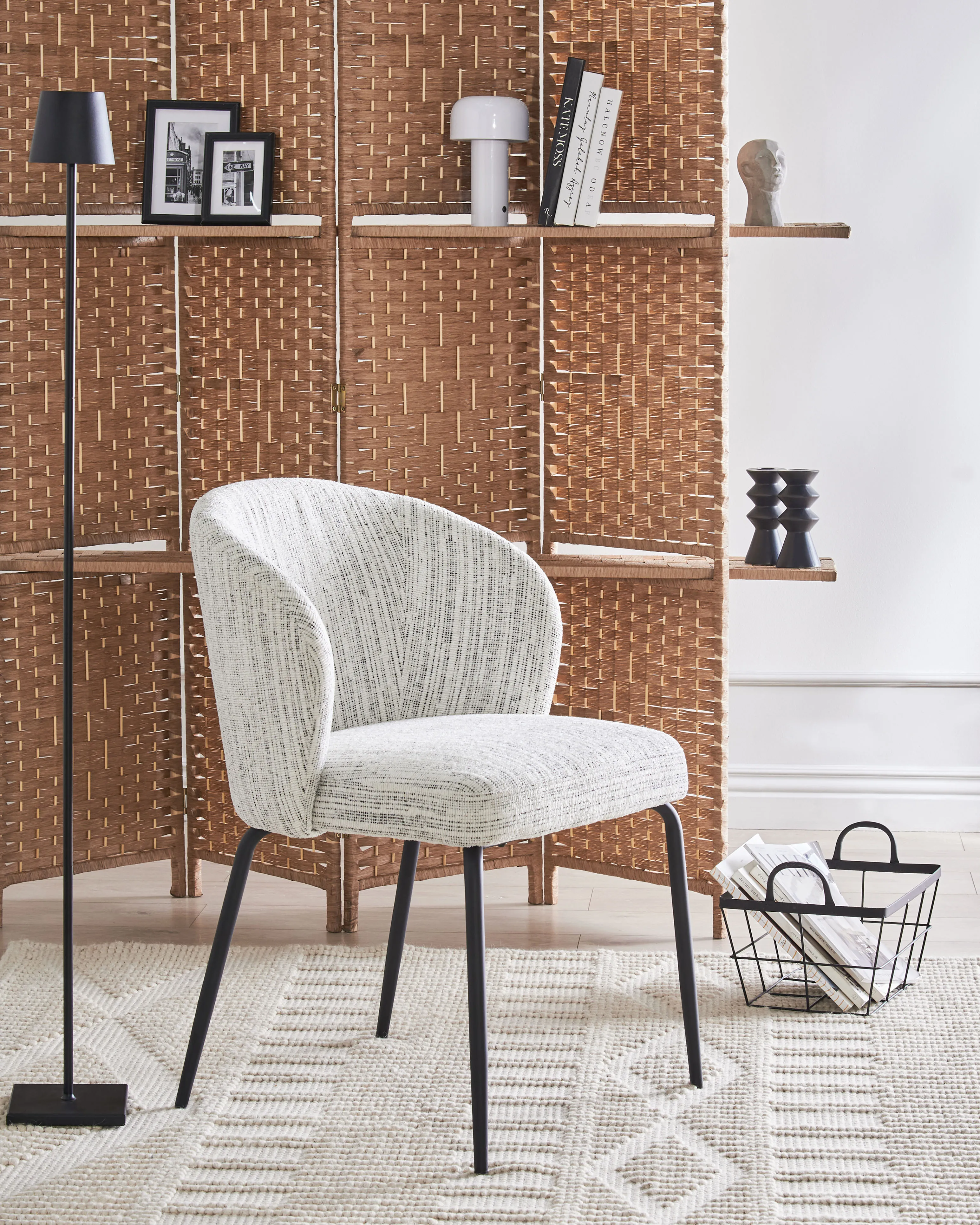 Set van 2 eetkamerstoelen ZANA Wit