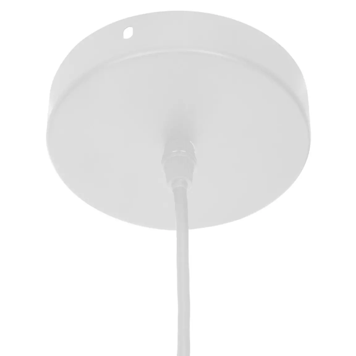 Suspension bois et métal (D15 cm) Break Blanche