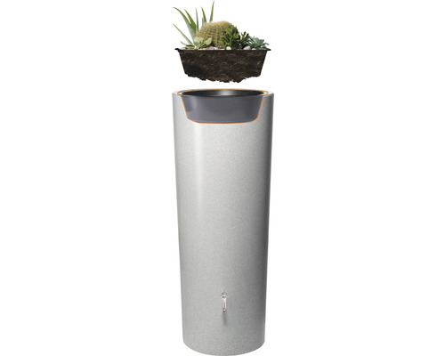GARANTIA Stone 2in1 350 L zilveren regenwatertank