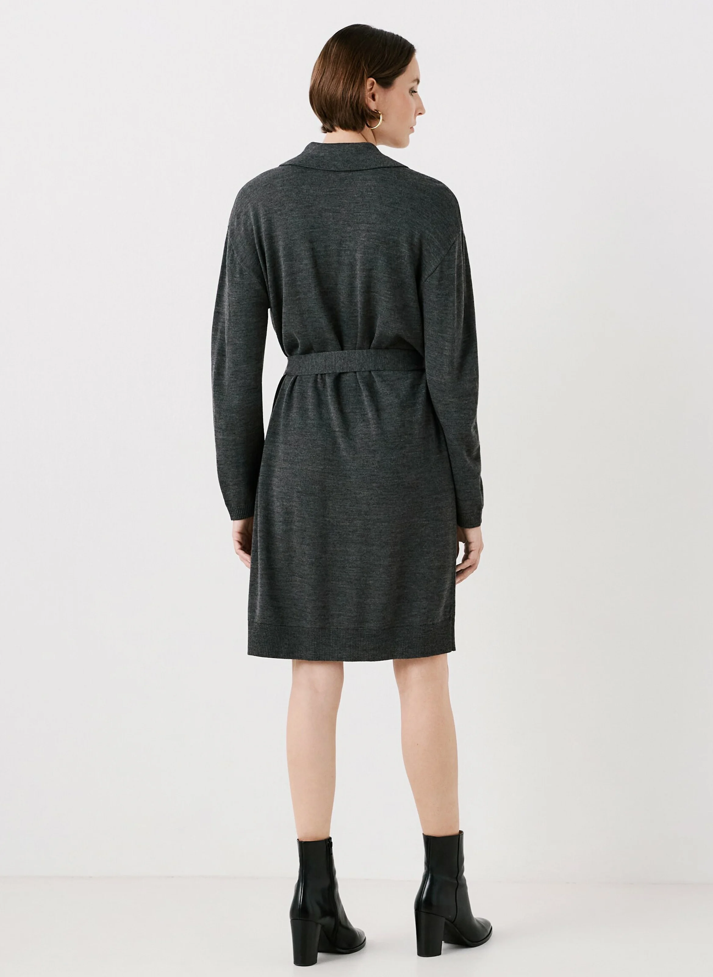 RMILAN - Robe pull en laine mélangée | Gris