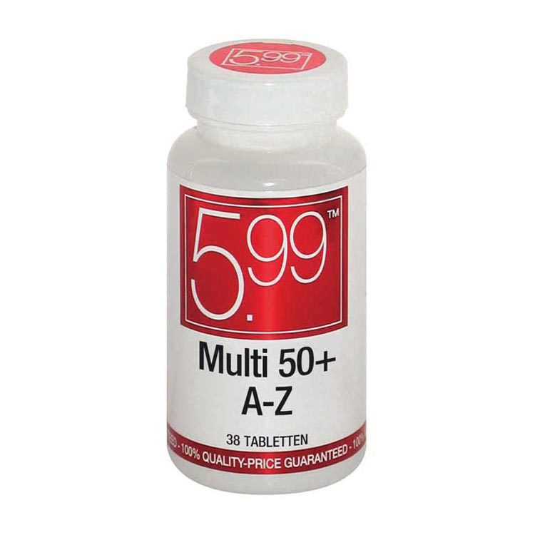 5.99 Multi A-Z 50+ 38tab