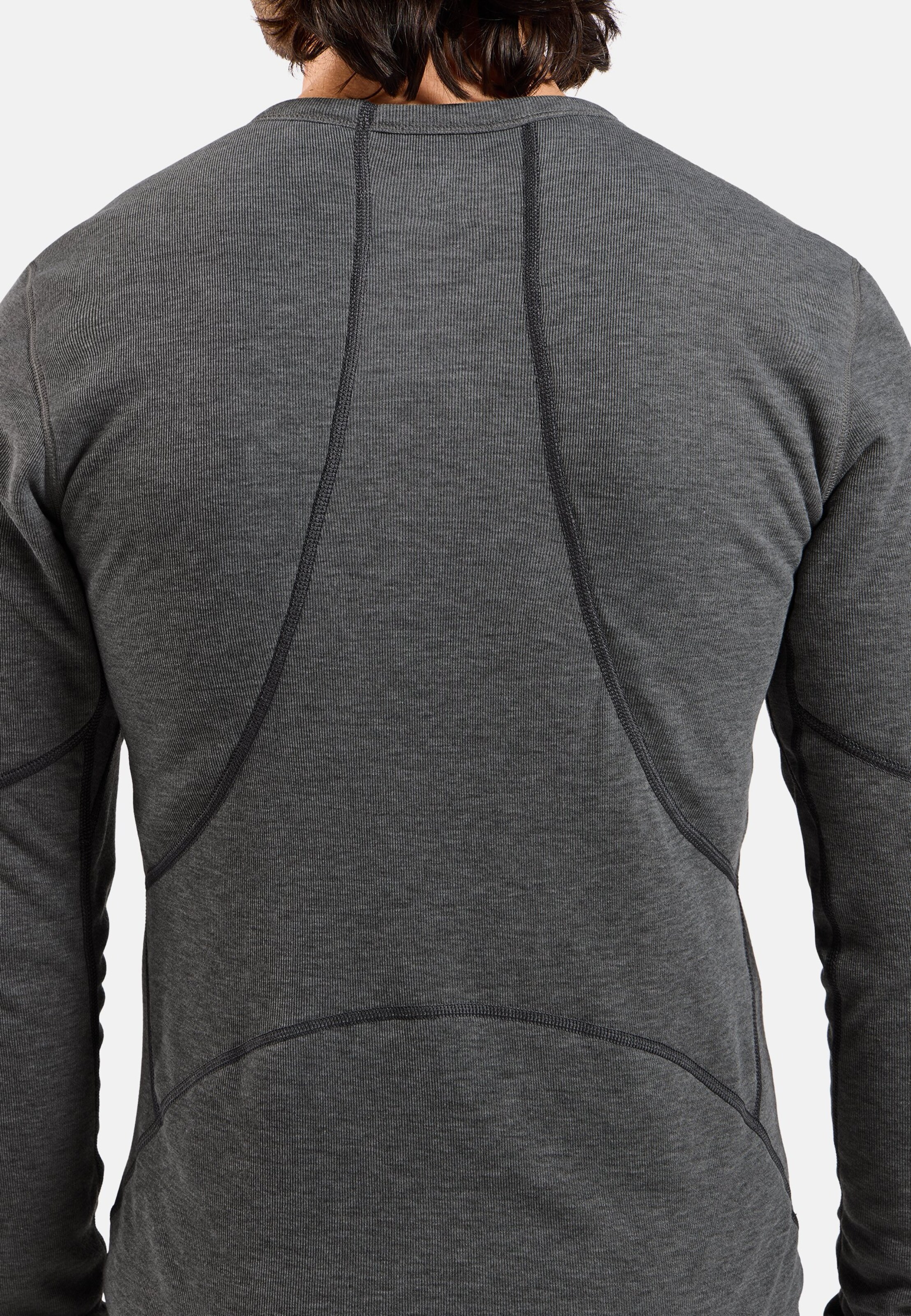 Active X-Warm Base Layer Langarmshirt in odlo steel grey melange