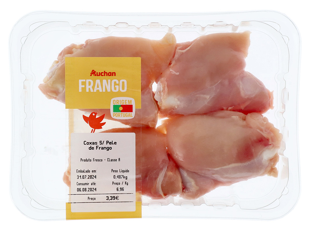 COXAS DE FRANGO SEM PELE AUCHAN KG
