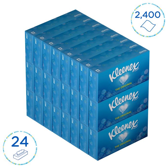 8827 Kleenex Facial Tissue 24x100st Standaard / Wit (8827)