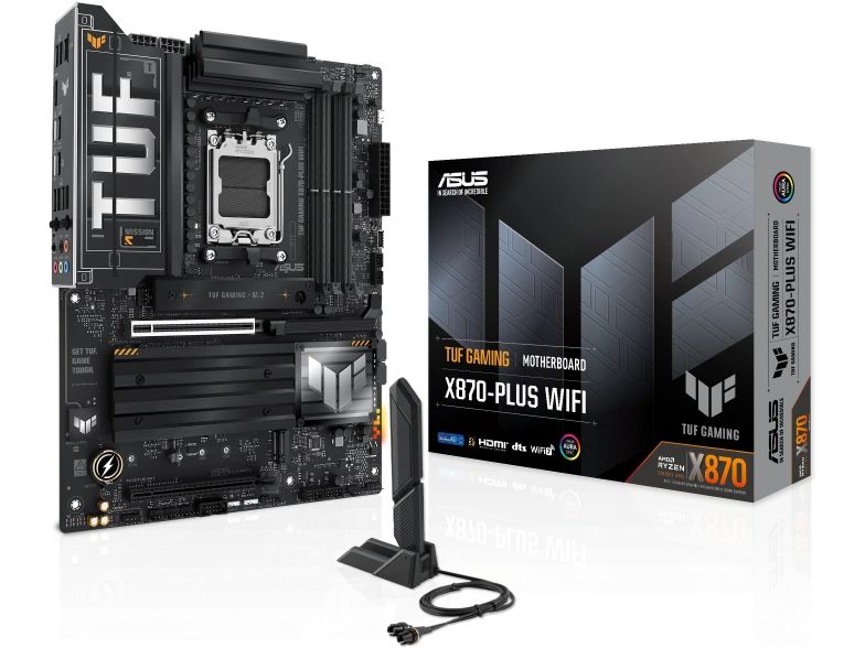 ASUS Mainboard TUF Gaming X870-Plus WIFI Gaming-ATX-Mainboard mit X870-Chipsatz, AM5-Socket und WLAN